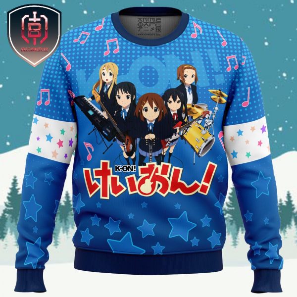 Christmas Band K-On Xmas Holiday Gift Ugly Christmas Sweater