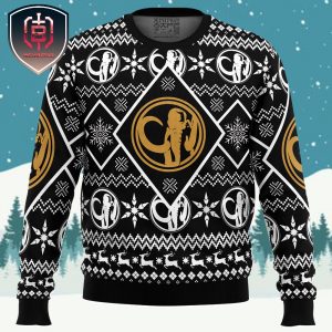 Christmas Black Ranger Power Rangers Xmas Holiday Gift Ugly Christmas Sweater