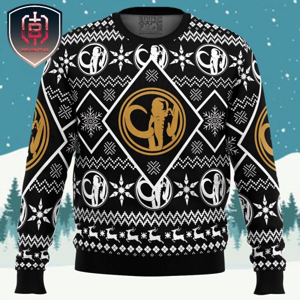 Christmas Black Ranger Power Rangers Xmas Holiday Gift Ugly Christmas Sweater