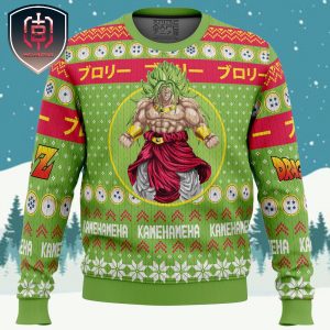 Christmas Broly DBZ Xmas Holiday Gift Ugly Christmas Sweater