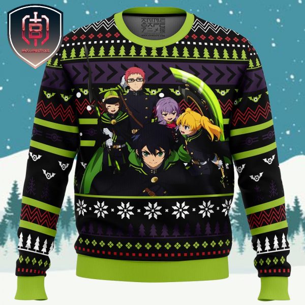 Christmas Demon Army Seraph of the End Xmas Holiday Gift Ugly Christmas Sweater