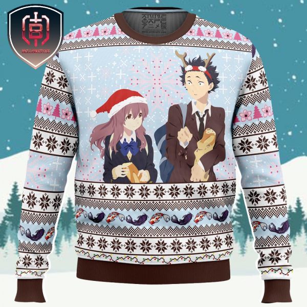 Christmas Love A Silent Voice Xmas Holiday Gift Ugly Christmas Sweater