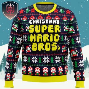 Christmas Mario Bros Xmas Holiday Gift Ugly Christmas Sweater