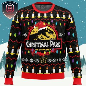 Christmas Park Jurassic Park Xmas Holiday Gift Ugly Christmas Sweater