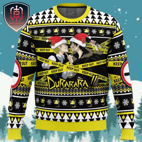 Christmas Shizuo and Izaya Durarara Xmas Holiday Gift Ugly Christmas Sweater