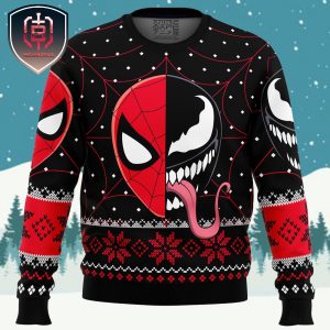 Christmas Spider-man Venom Marvel Comics Xmas Holiday Gift Ugly Christmas Sweater