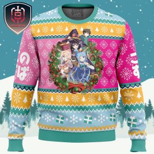 Christmas Spirit Konosuba Xmas Holiday Gift Ugly Christmas Sweater