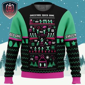 Christmas Squid Game Xmas Holiday Gift Ugly Christmas Sweater