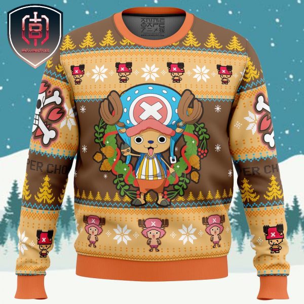 Christmas Tony Chopper OP Pirates Xmas Holiday Gift Ugly Christmas Sweater