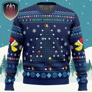 Christmas Tree Pac-Man Christmas Sweater