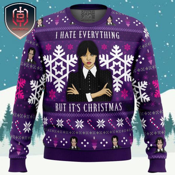 Christmas Wednesday Adams Family Xmas Holiday Gift Ugly Christmas Sweater