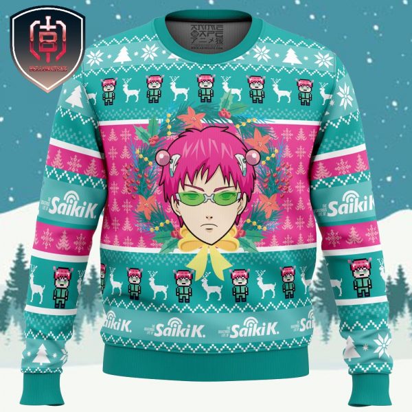 Christmas at School Saiki Kusuo no Psi-nan Xmas Holiday Gift Ugly Christmas Sweater