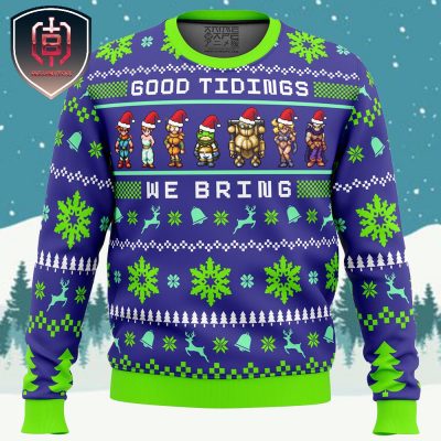 Chrono Trigger Good Tidings We Bring Xmas Holiday Gift Ugly Christmas Sweater